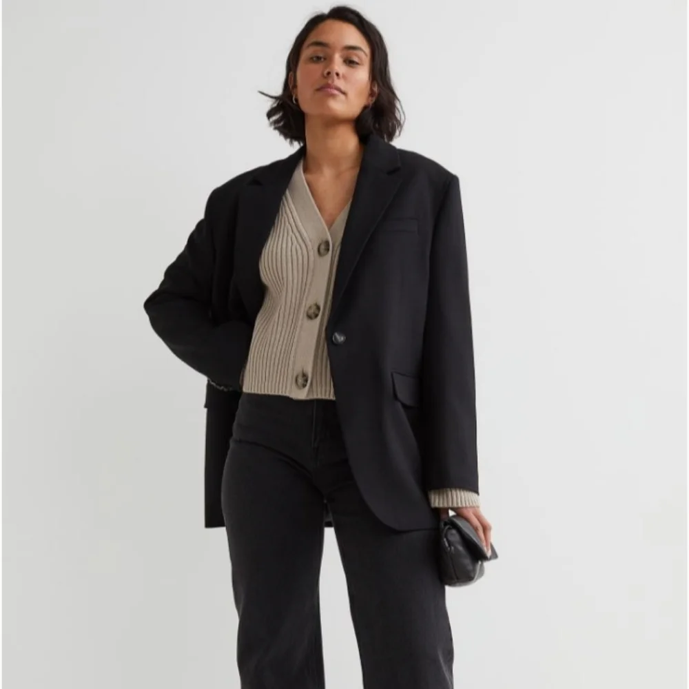 🆕️NWT H&M Rib-knit Cardigan in 'Taupe' - Picture 3 of 12